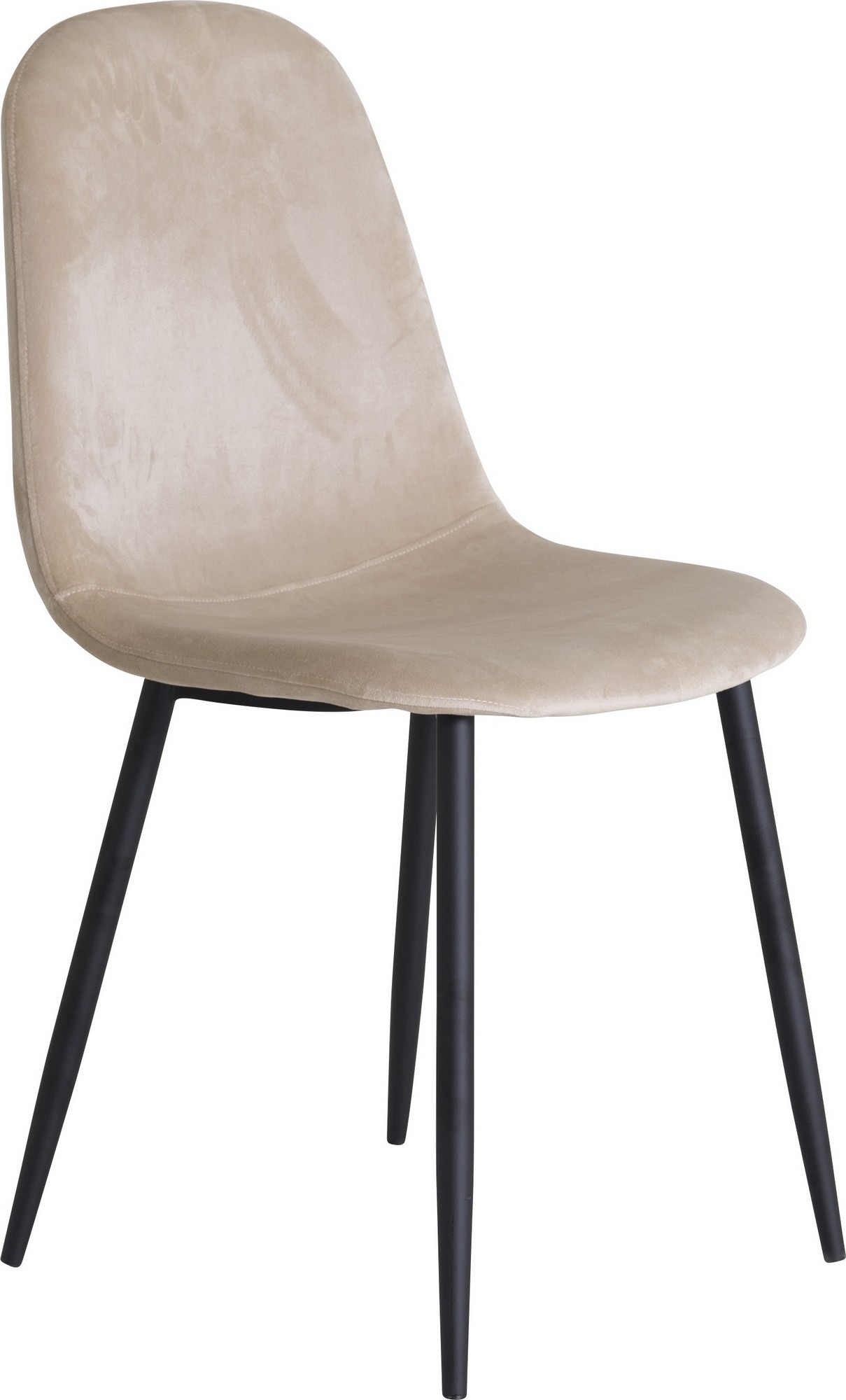 Bridge-Esszimmerstuhl - Beiger Samt