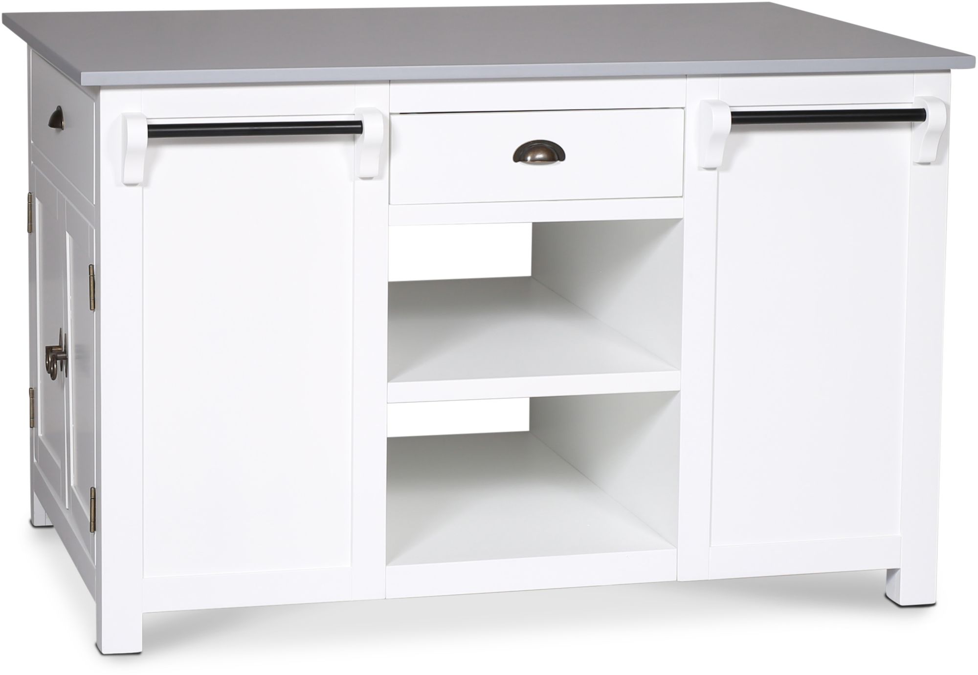 K�cheninsel Heritage - Wei� / Grau