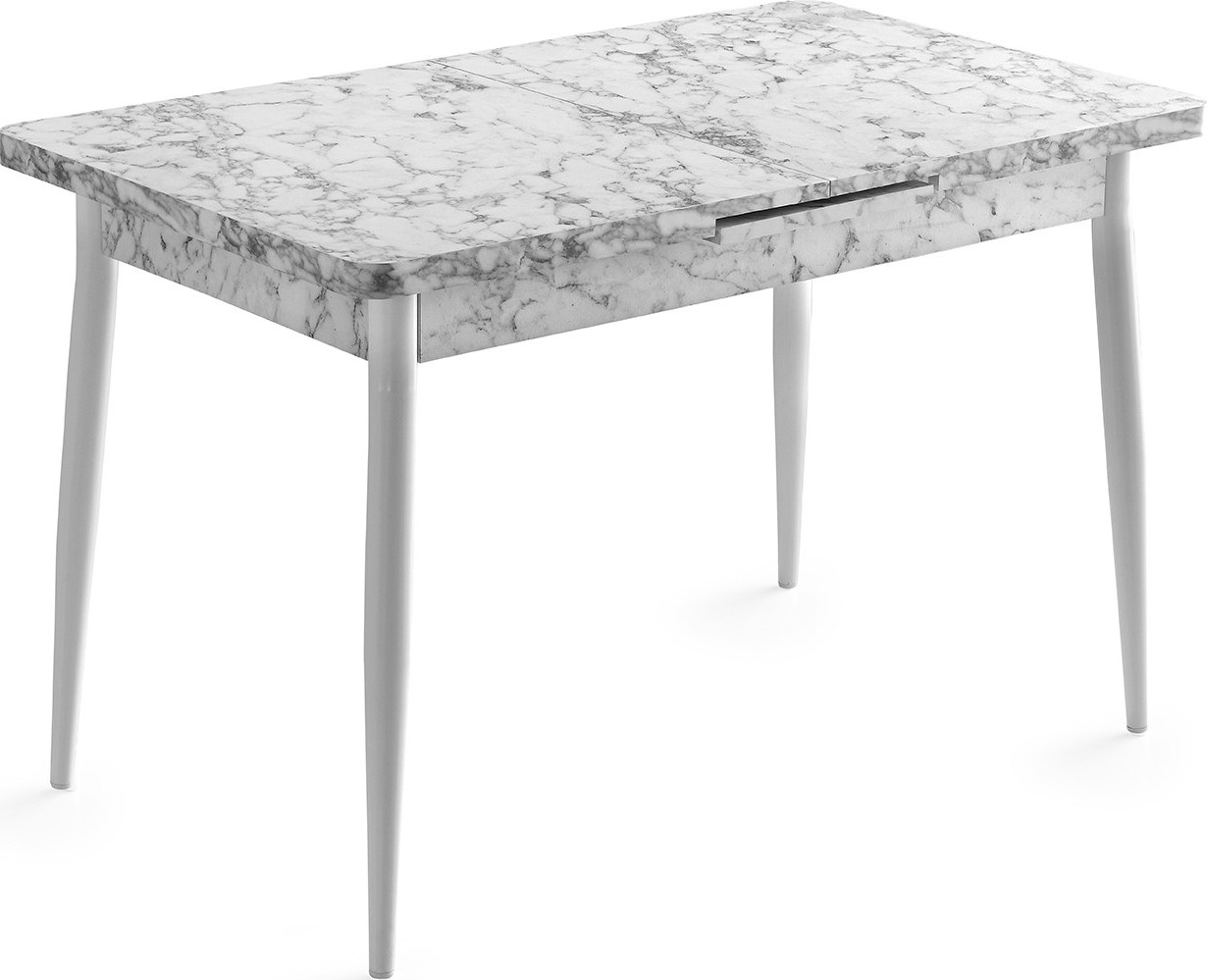 Anya Esstisch 120 cm - Wei�er Marmor