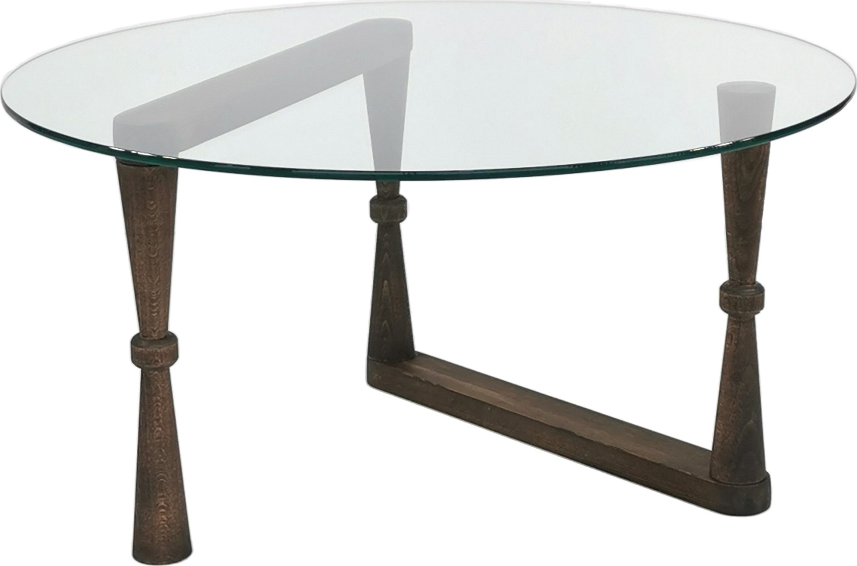 Yuvarlak Couchtisch Ø80 cm - Nussbaum Yuvarlak Couchtisch Ø80 cm - Nussbaum