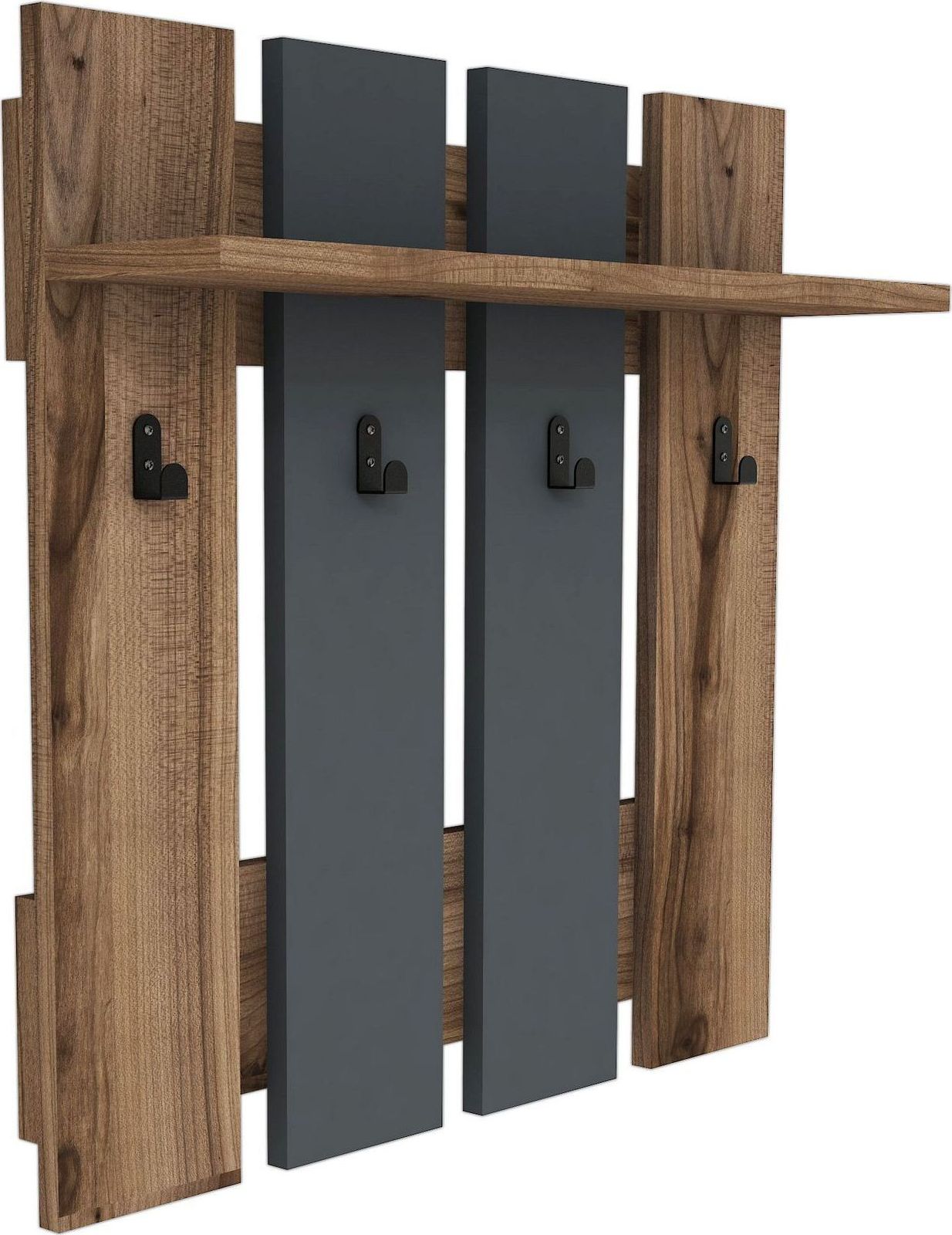 Mita Kleiderb�gel - Nussbaum/anthrazit