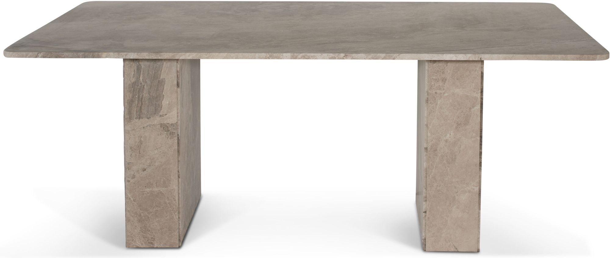 Marmor-Esstisch 200x100 cm - Beigefarbener Marmortisch