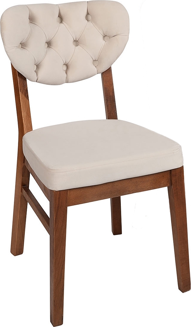 Elma Stuhlset - Walnuss/Beige