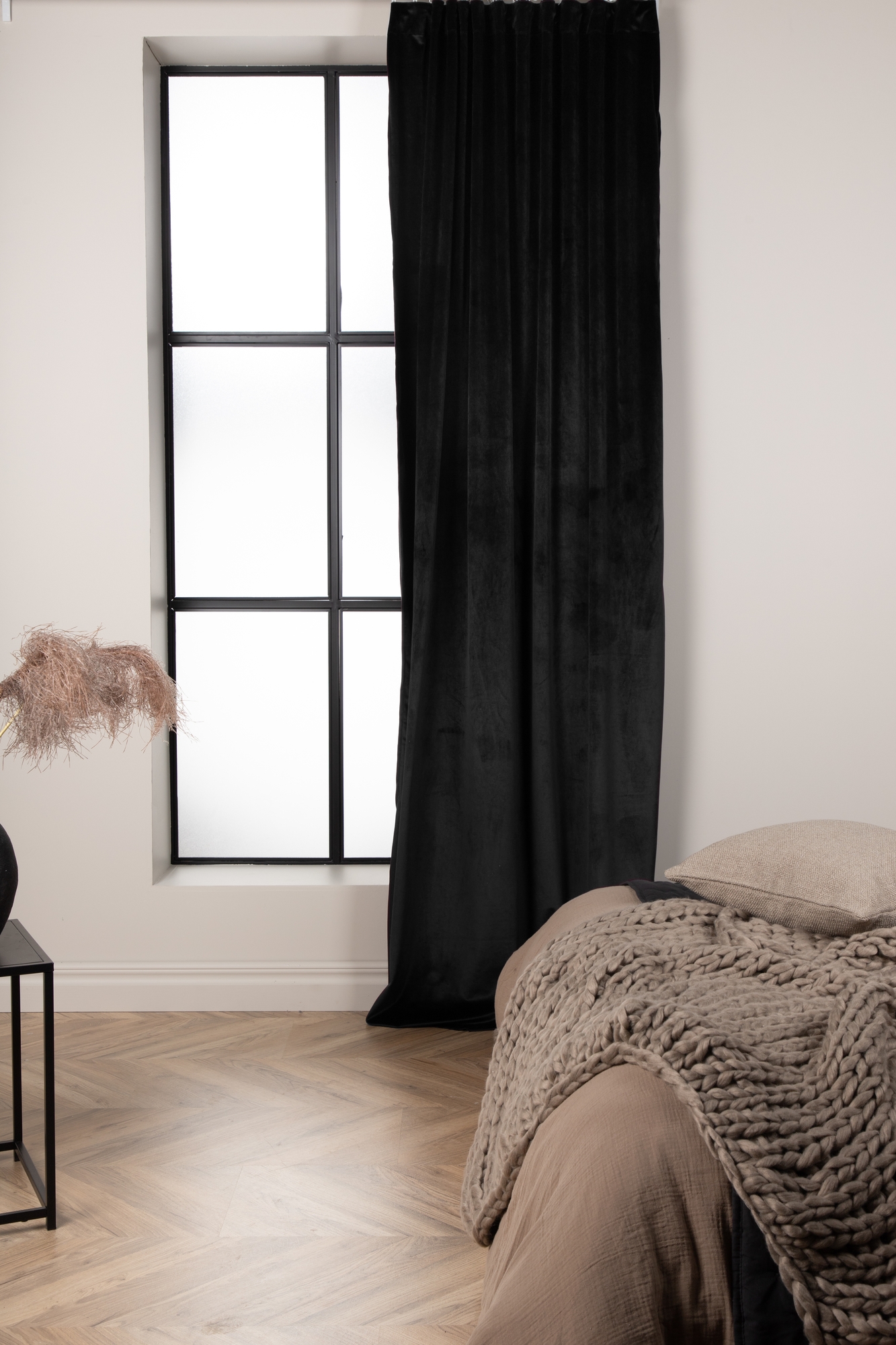 Vorhang Magdalena 135x250 cm - Schwarz