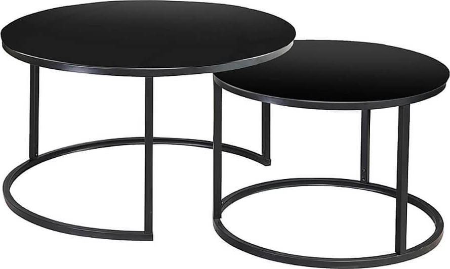 Harrisburg Couchtisch 80 x 80 cm - Schwarz