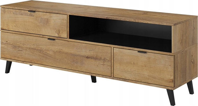 Intel Medienbank - Eiche/schwarz Intel Medienbank - Eiche/schwarz