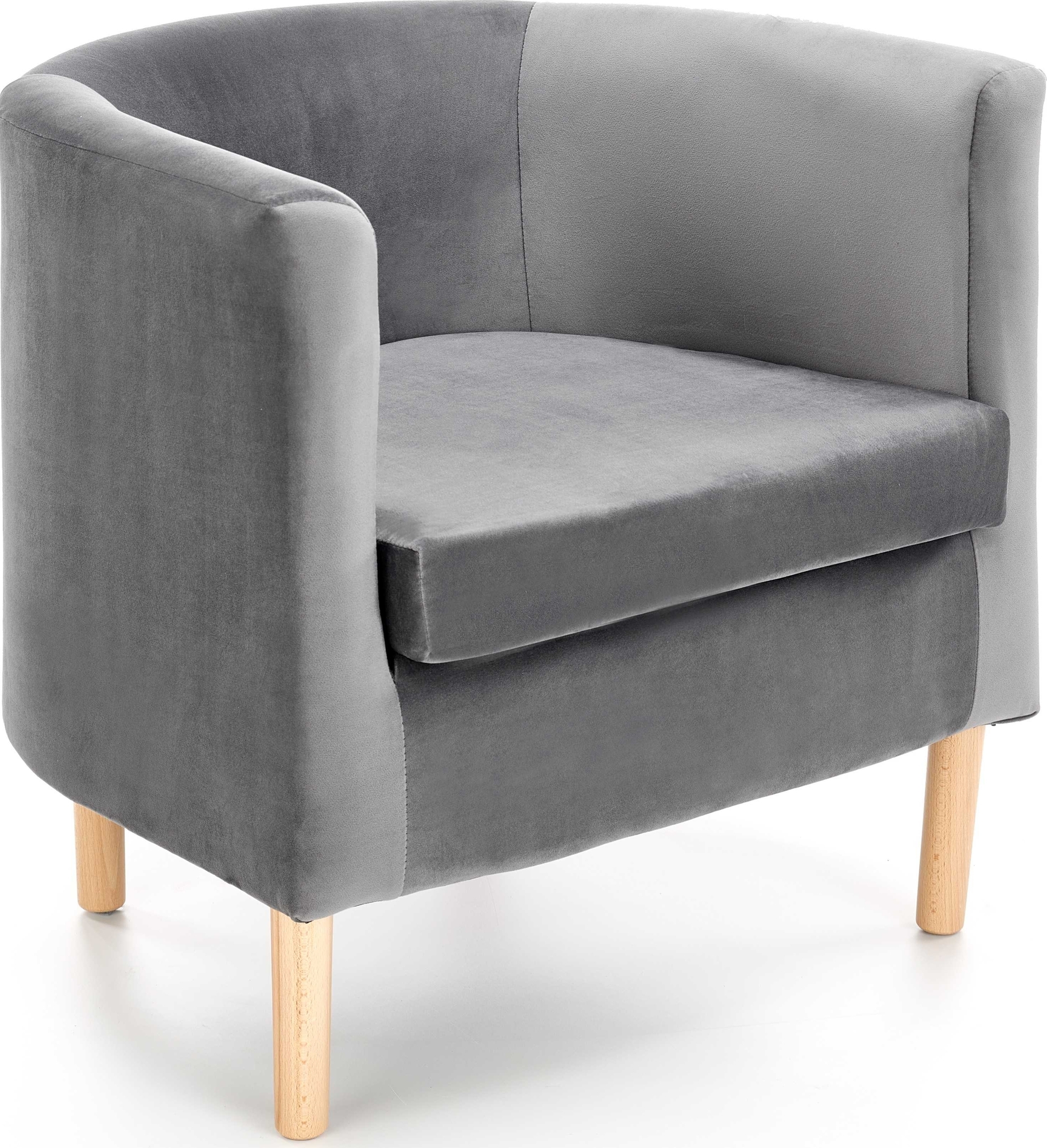 Sessel Seal - Grauer Samt