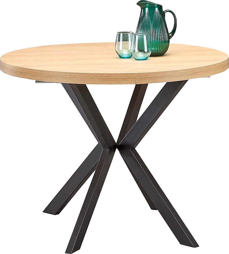 Nastro Esstisch 100-250 cm - Eiche/schwarz