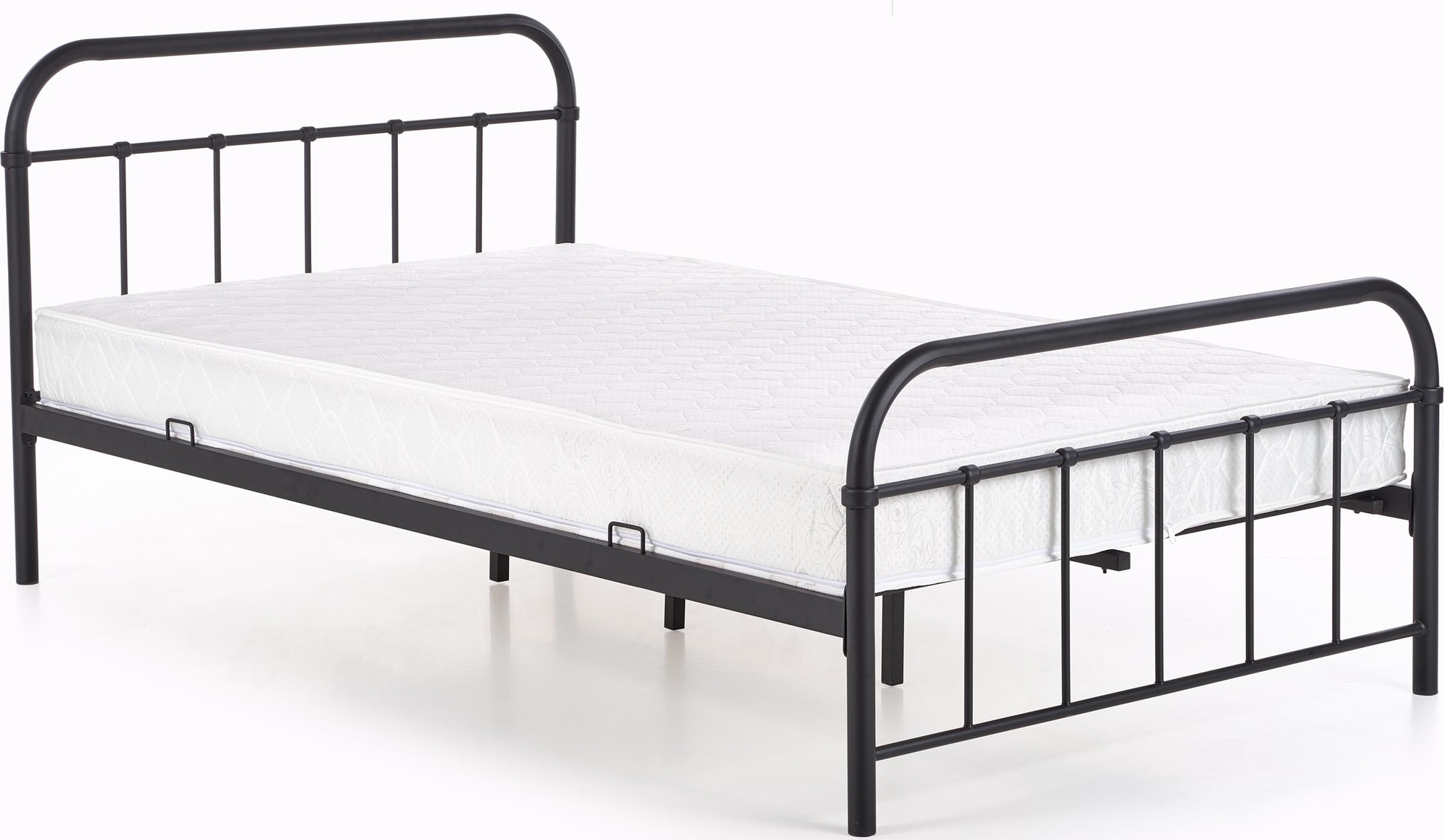 Saldus schwarzer Bettrahmen 120x200 cm