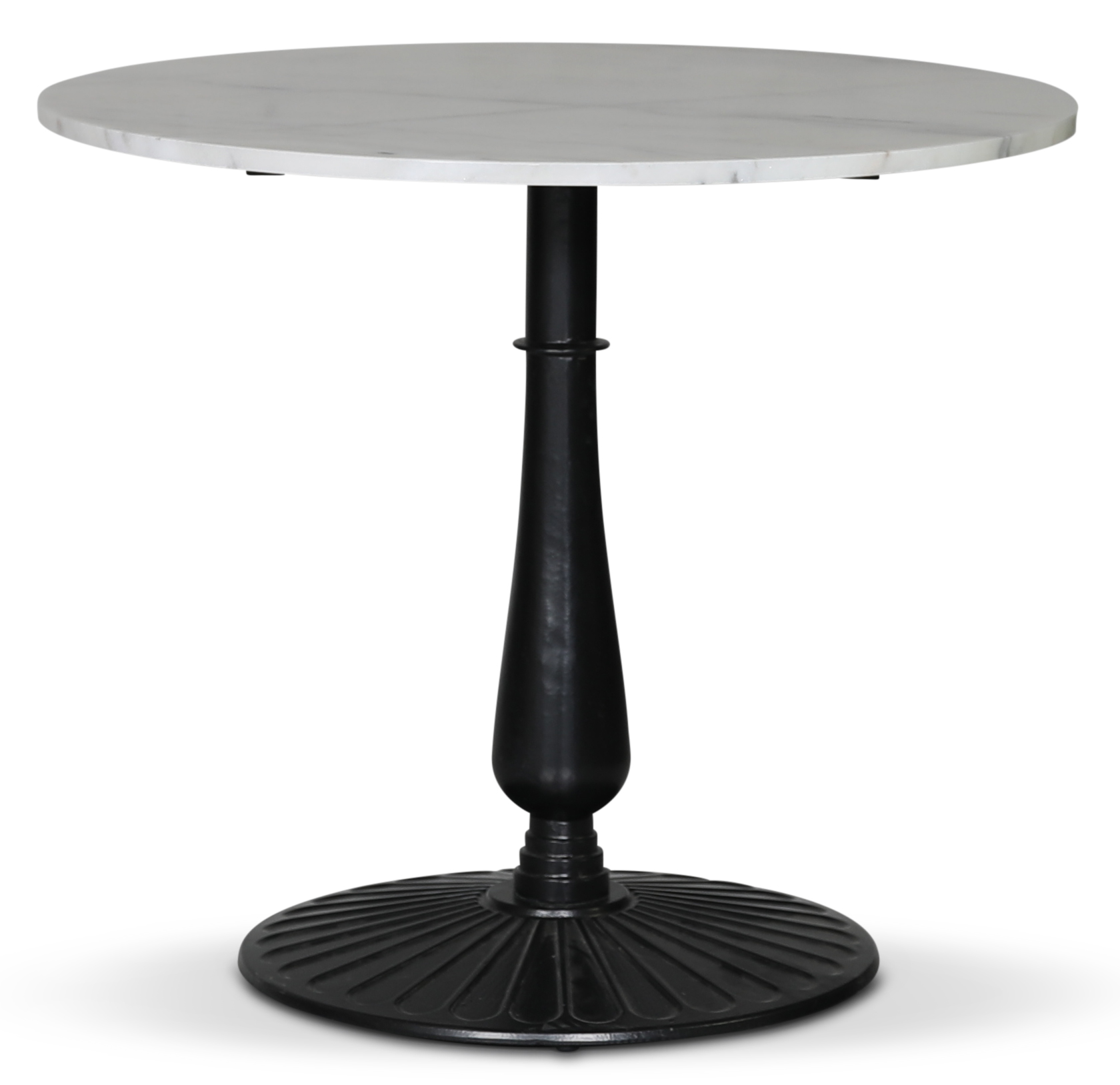 Runder Esstisch Flair �85 cm - Mystery E100 F��e / Heller Marmor