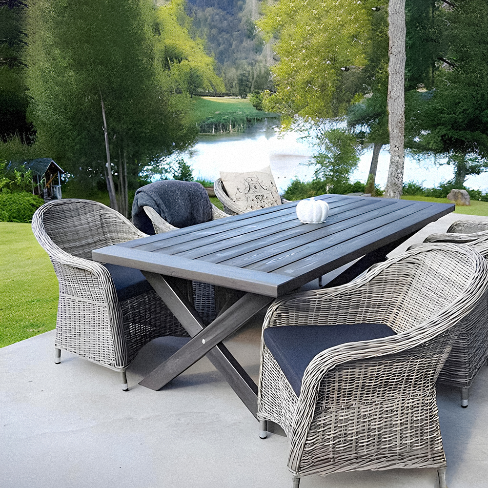 Oxford Esstisch 220 cm - Shabby chic + M�belreinigung