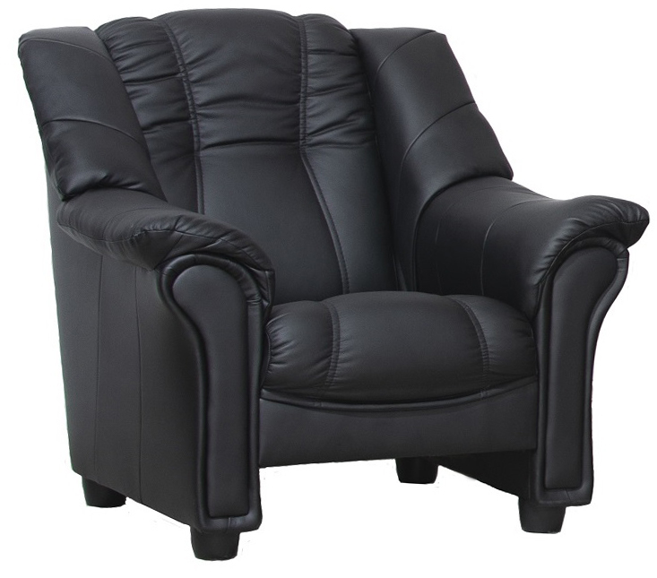Rom-Sessel aus schwarzem PU