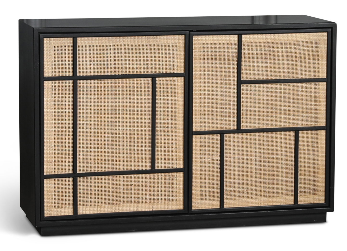 Stockholm Sideboard mit Rattant�ren - 120 cm breit