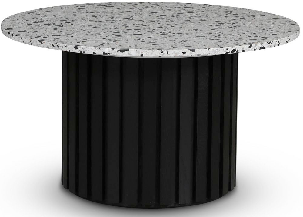 Sumo Couchtisch Ø85 - Schwarzer Fleck / Terrazzo Cosmos Sumo Couchtisch Ø85 - Schwarzer Fleck / Terrazzo Cosmos
