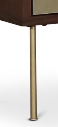 Volumen-4er-Pack Beine aus mattem Messing