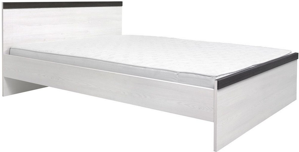 Salvador Bettgestell 160x200 cm - Schwarz/Wei� + M�belf��e