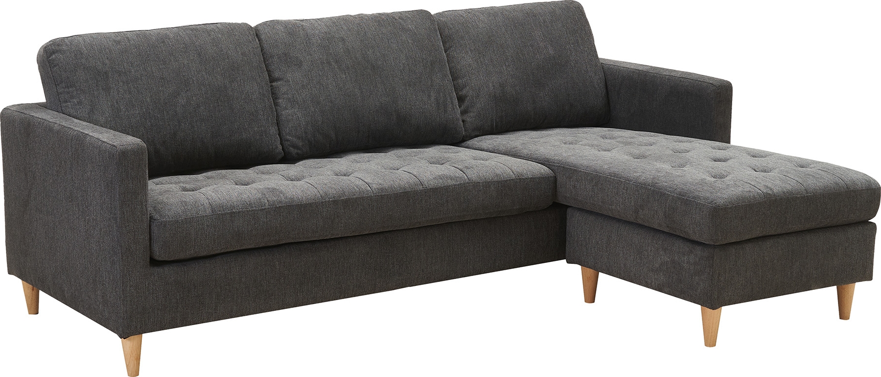 Diwansofa Firenze dunkelgrau - Wendediwan