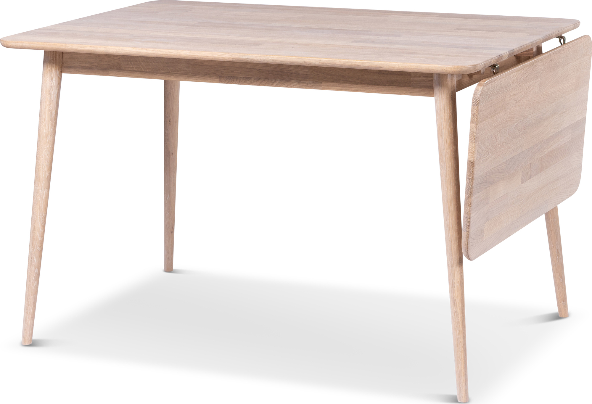 Odense Esstisch 120-160x80 cm - Wei� ge�lte Eiche