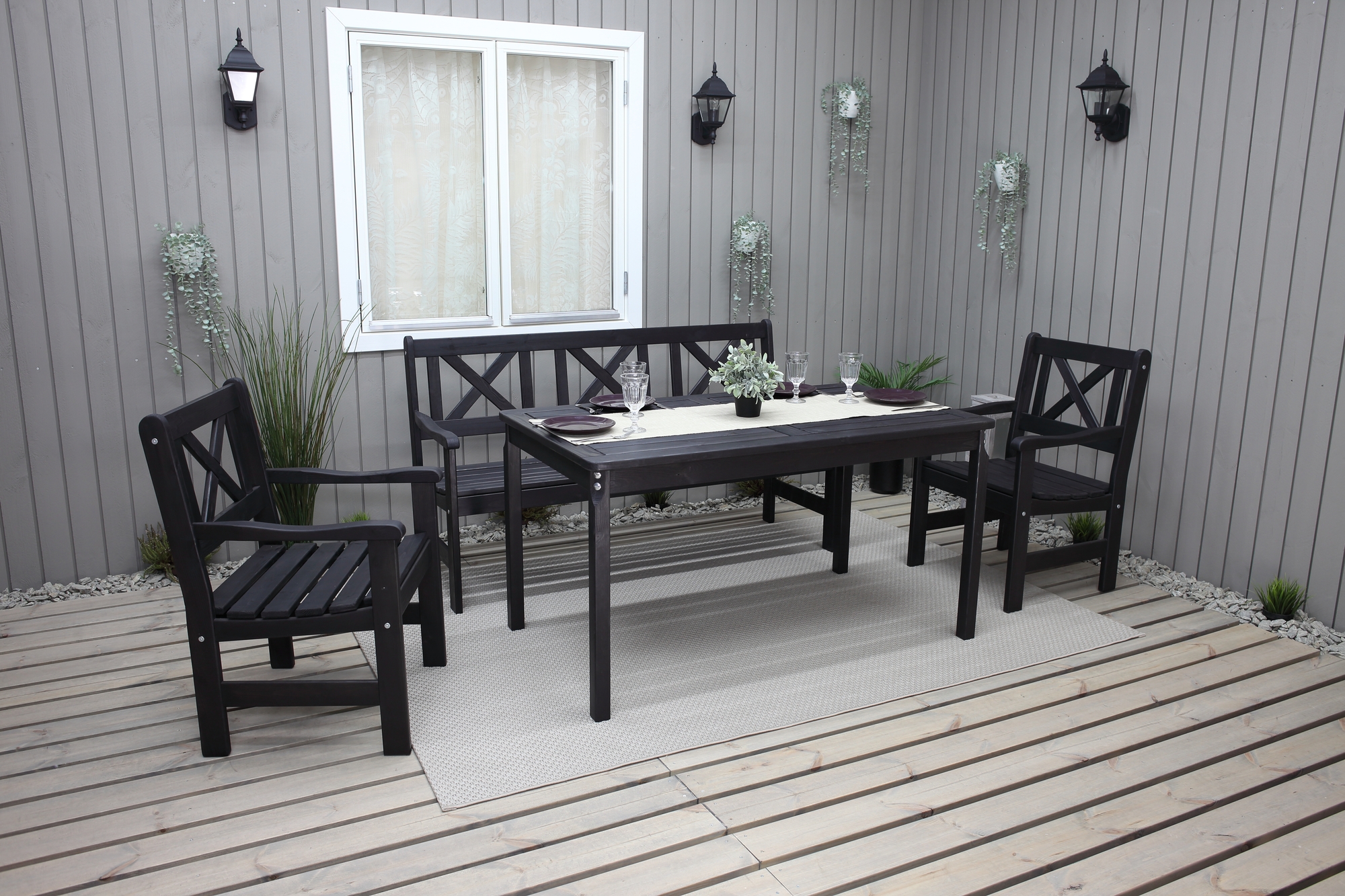 Sofagruppe Europe - Classic schwarz + M�belreinigung