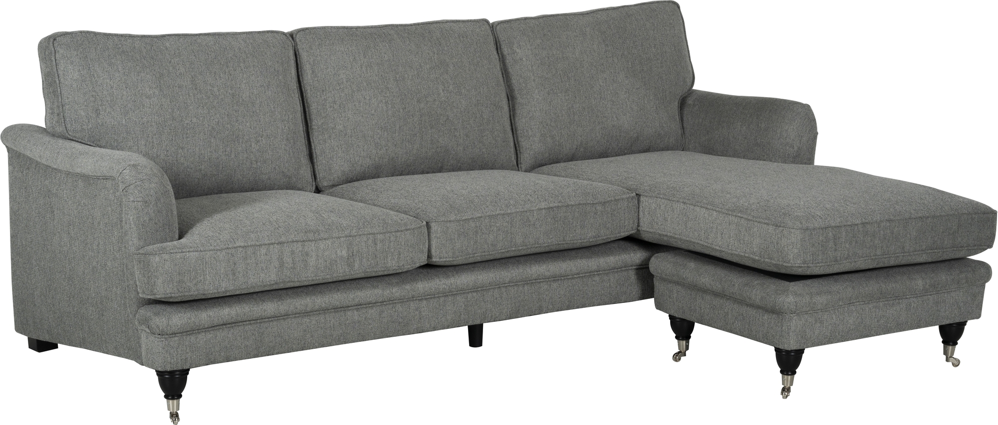 Howard Sofa mit Divan - Grau