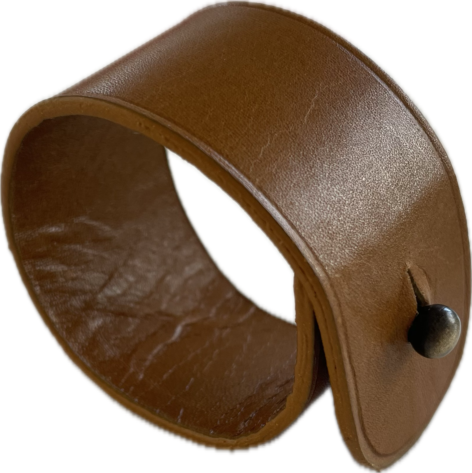 Serviettenring aus Leder mit Kugelschnalle