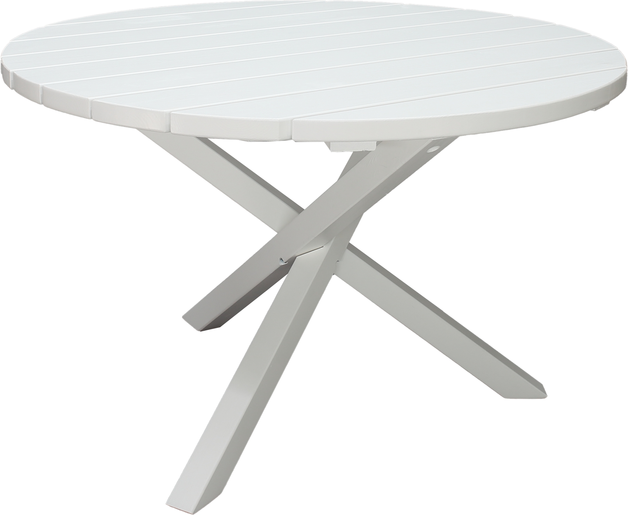 Scottsdale Esstisch rund 112 cm - Wei� + M�belreinigung