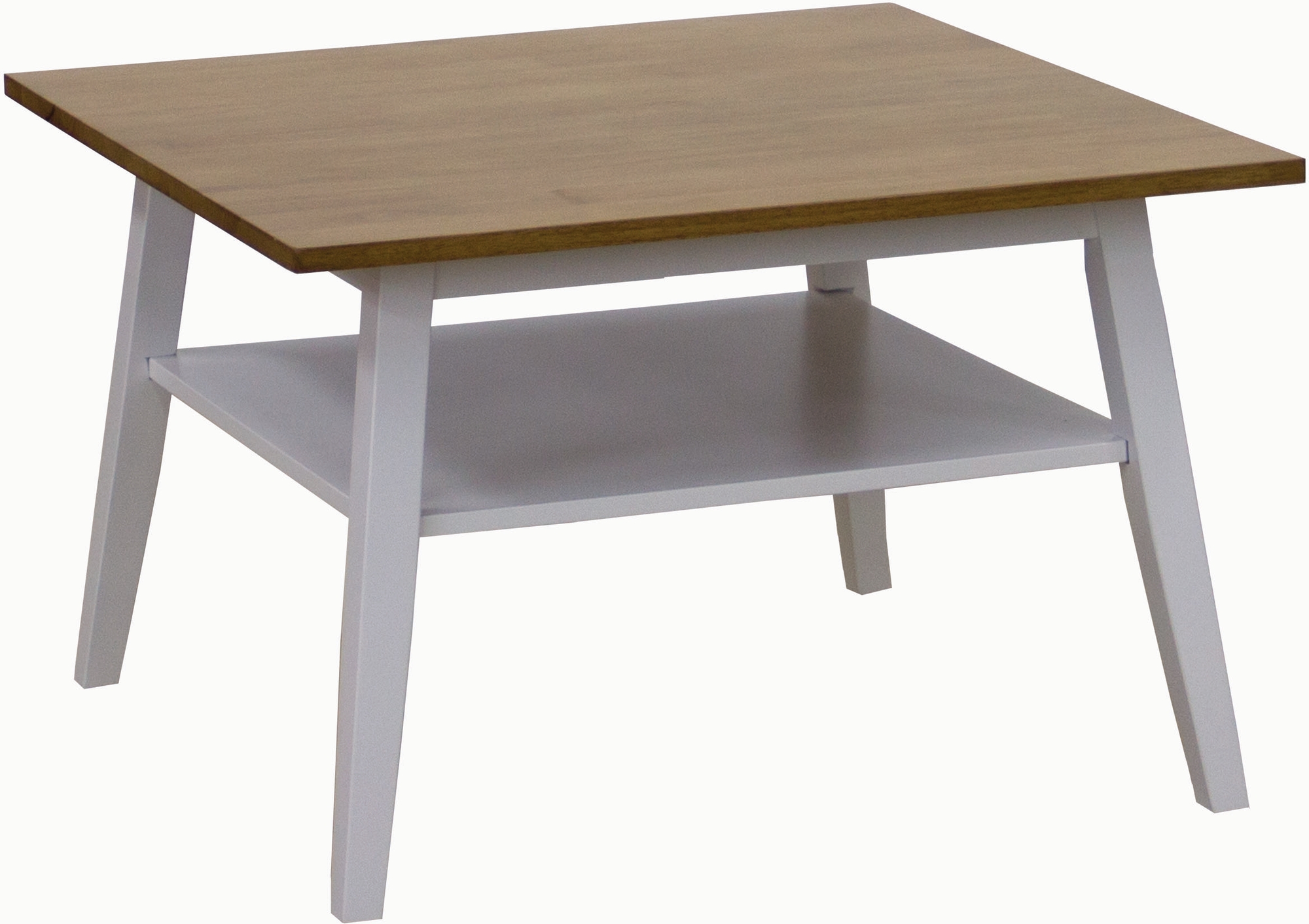 Sara Couchtisch 80 - Wei�/Eiche gebeizt