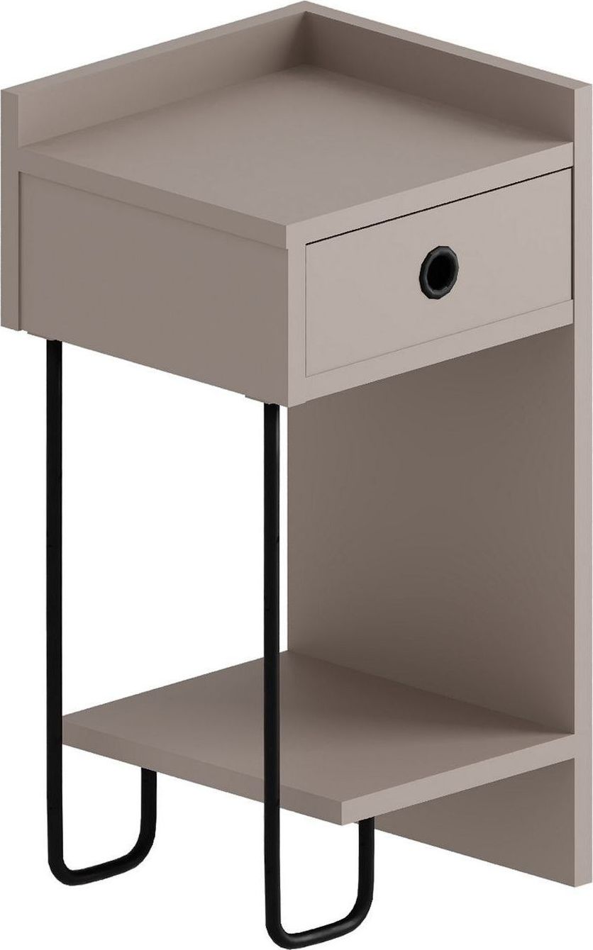 Cactus Nachttisch links - Hellbraun