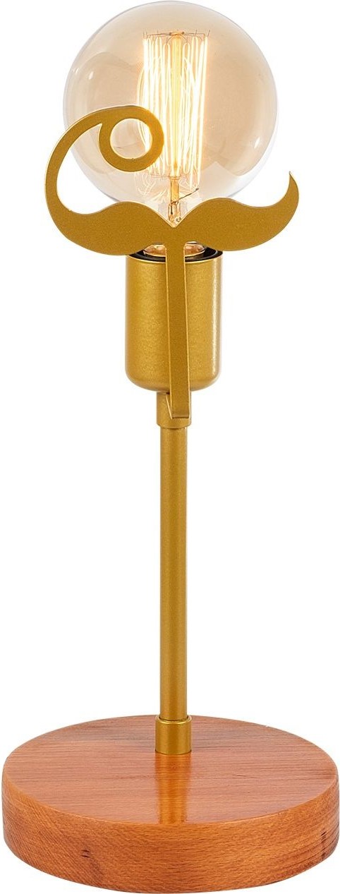 Beami Tischlampe - Nussbaum/Gold