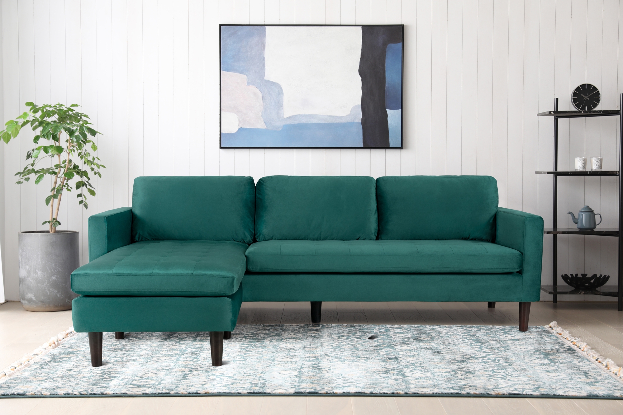 Diwansofa gr�n 218 cm breit