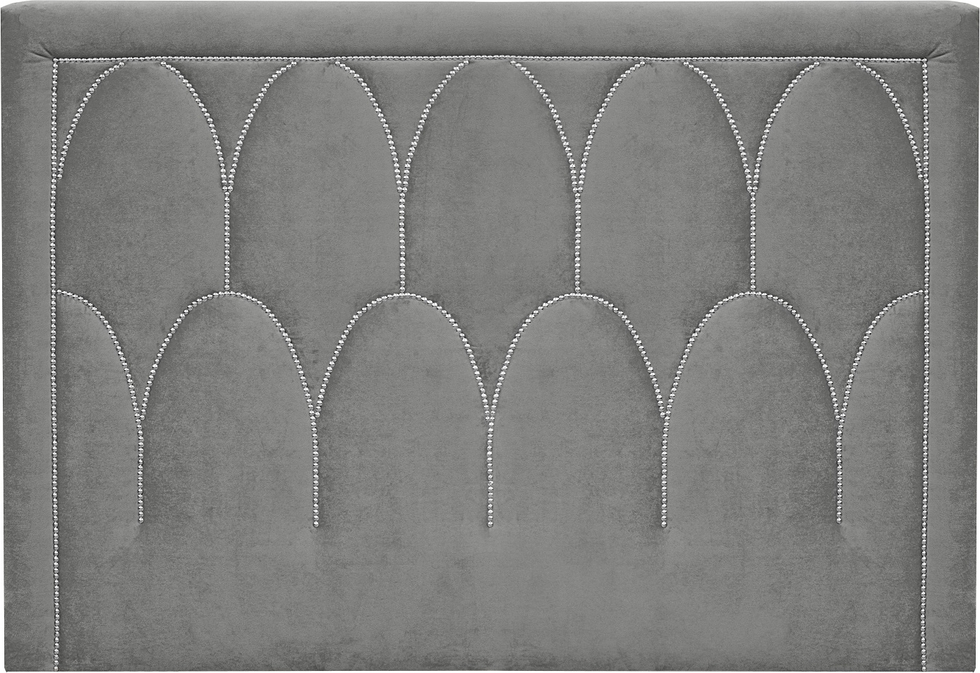 Kopfteil Dalarö (Samt grau) - Wahlfreie Breite Kopfteil Dalarö (Samt grau) - Wahlfreie Breite