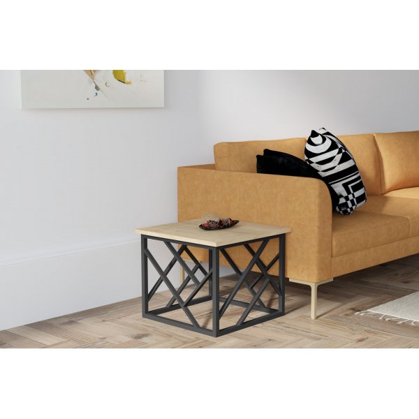 Wanda Beistelltisch 53,5 x 53,5 cm - Saphir/schwarz