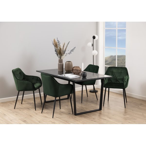 Amble Esstisch 160 cm - Schwarz Amble Esstisch 160 cm - Schwarz