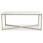 Palasso Couchtisch 110 cm - Messing/Leichte Marmorierung