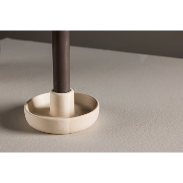 Otis Kerzenhalter - Beige/Grau
