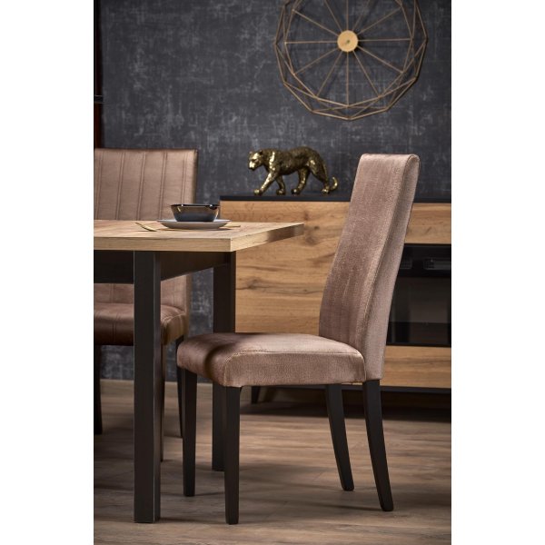 Callahan Esstisch 90-125 x 90 cm - Craft-Eiche/Schwarz