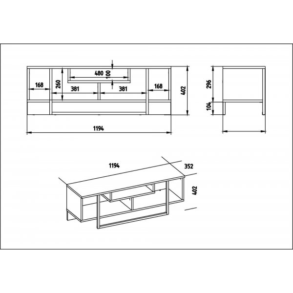 Asal Medienbank - Nussbaum/schwarz