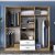 Bardo Kleiderschrank 210 x 51,5 x 210 cm - Walnuss/Wei