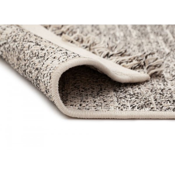 Flachgewebter Teppich Granat - Creme/Grau Flachgewebter Teppich Granat - Creme/Grau