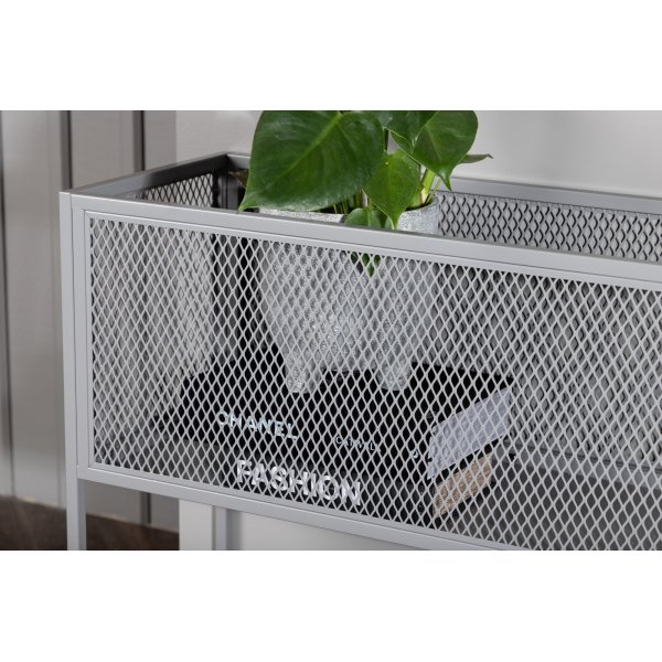 Teo-Reliefregal - Hellgrau