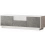Luvio Medienbank 3 - Silber/Wei