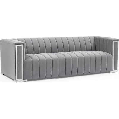 Vogue 3-Sitzer-Sofa aus grauem Samt