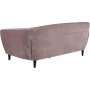 Felicia 3-Sitzer Sofa - Rosa (Samt)