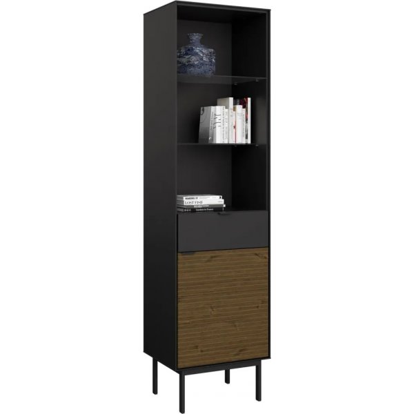 Vitrine Soma - Schwarz/Espresso