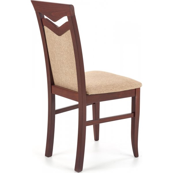 Melanie Esszimmerstuhl - Walnuss/Beige Melanie Esszimmerstuhl - Walnuss/Beige