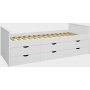 Alba Bett mit Stauraum 90 x 200 cm - Wei