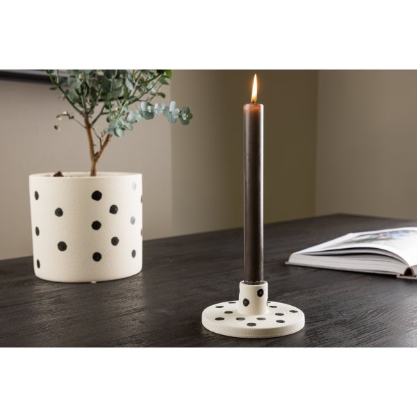 Bette Kerzenständer 12 x 5 cm - Schwarz/Weiß Bette Kerzenständer 12 x 5 cm - Schwarz/Weiß