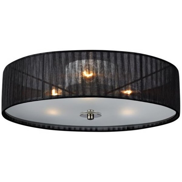 Byske Deckenleuchte - Schwarz/Frosted Glas