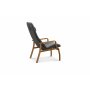 Relaxsessel mit Fuhocker in echtem Schaffell Eiche/Grau - Frank