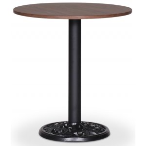Mystery Table ca. 70 cm - Schwarzes Blumengestell/dunkle Holzimitation Mystery Table ca. 70 cm - Schwarzes Blumengestell/dunkle Holzimitation
